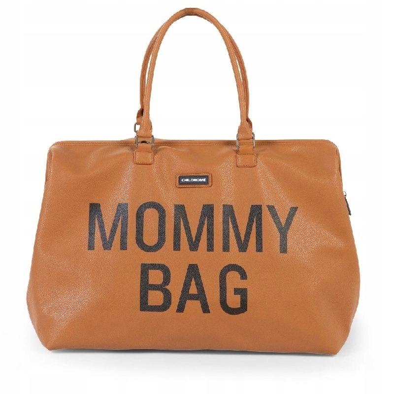 MOMMY BAG DUZA POJEMNA TORBA DLA MAMY BRĄZOWA EKO