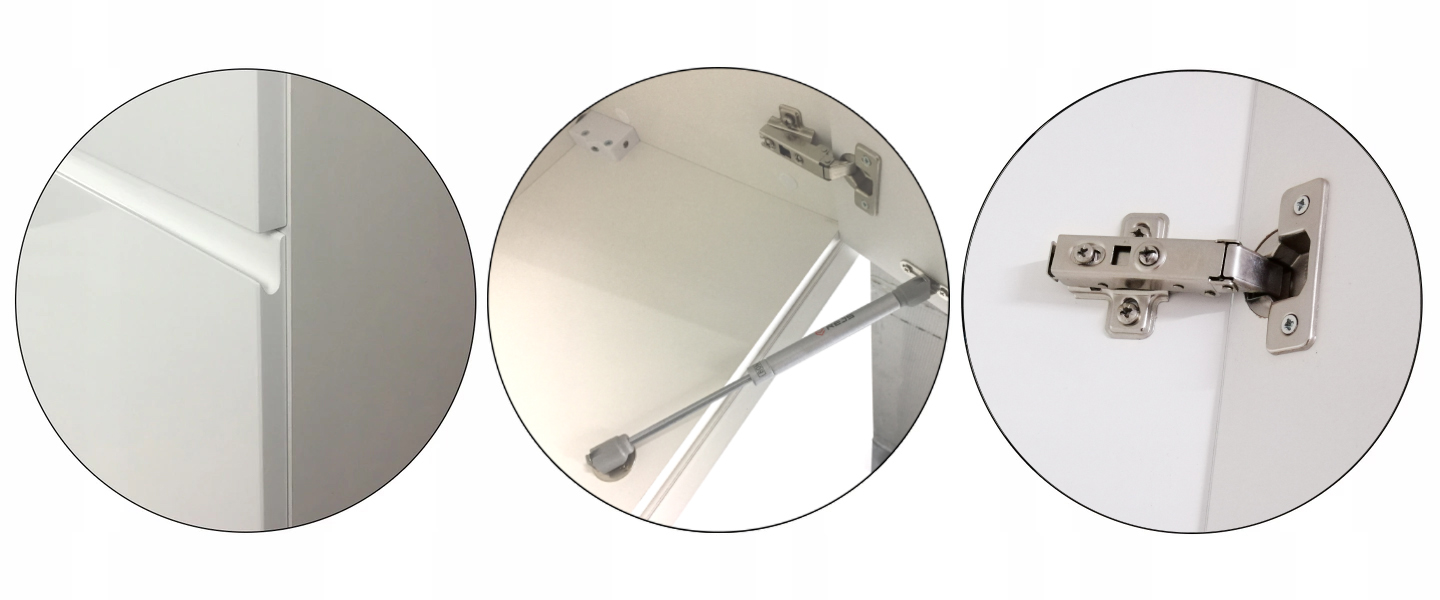 Szafka kuchenna wisząca 60 okapowa ASPEN G60K biały połysk Głębokość mebla 32 cm