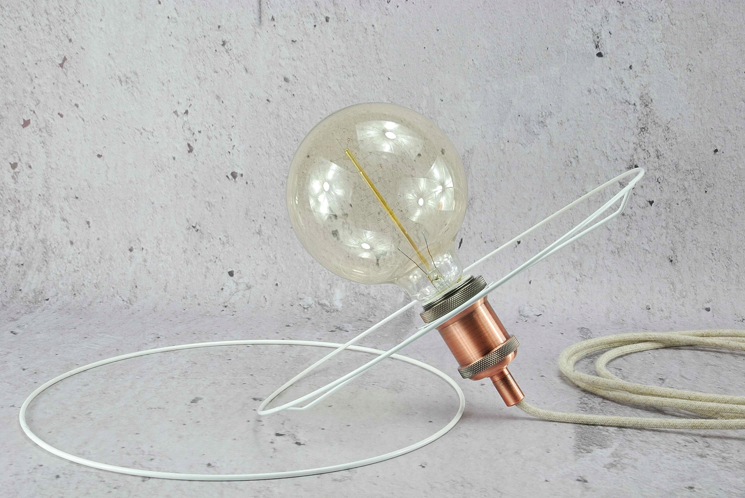 biały stelaż do abażuru do lamp abażur handmade 30 Kod producenta ap-059