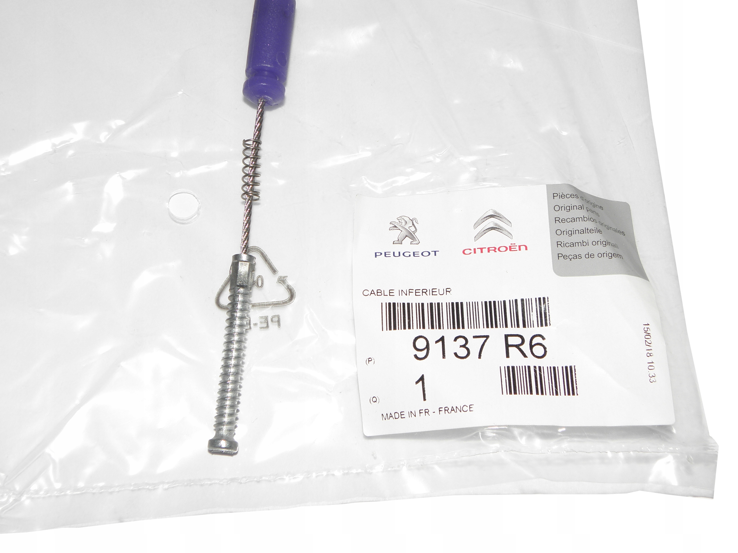 LINKA ZAMKA DRZWI TYŁ Dolna CITROEN JUMPY PEUGEOT EXPERT FIAT SCUDO 9137R6 Numer katalogowy części 9137R6