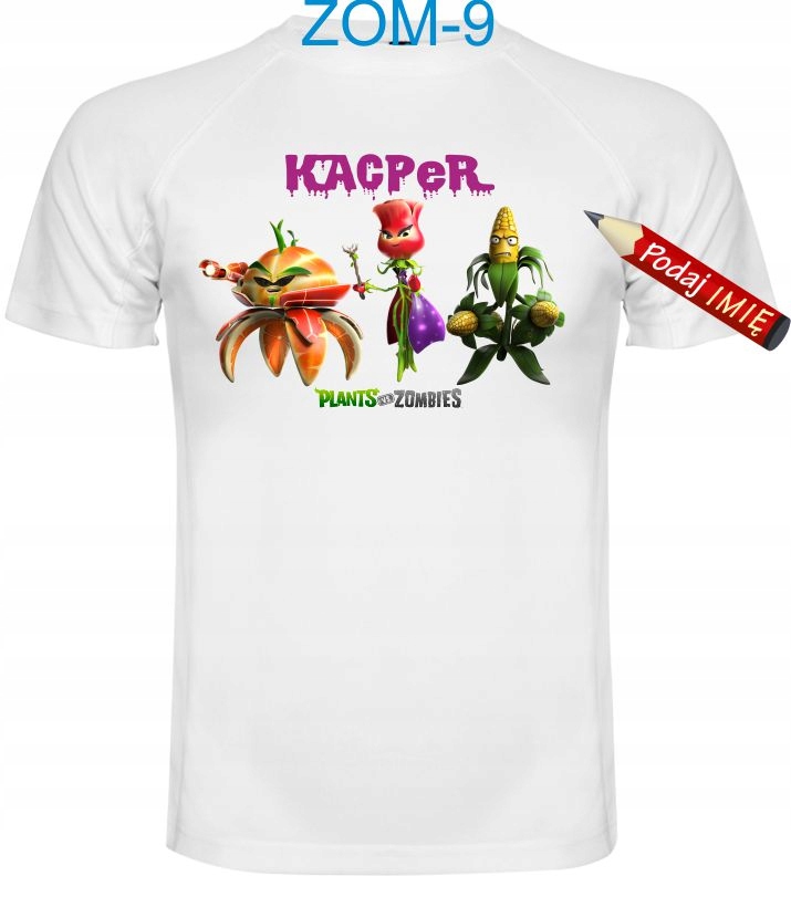 

Koszulka Plants vs Zombies imię 140 cm T-shirt