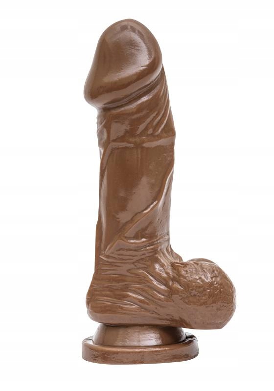 Dildo z przyssawką QUER VSEN brązowy 25cm Kod producenta Vsen