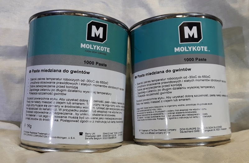 Smar do srub miedziany Molykote 1000 1kg EAN 5413278390363
