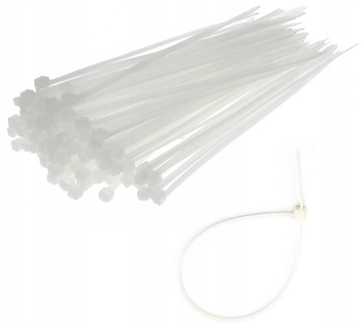 

Opaska zaciskowa kablowa biała 300x3,6mm 100 szt