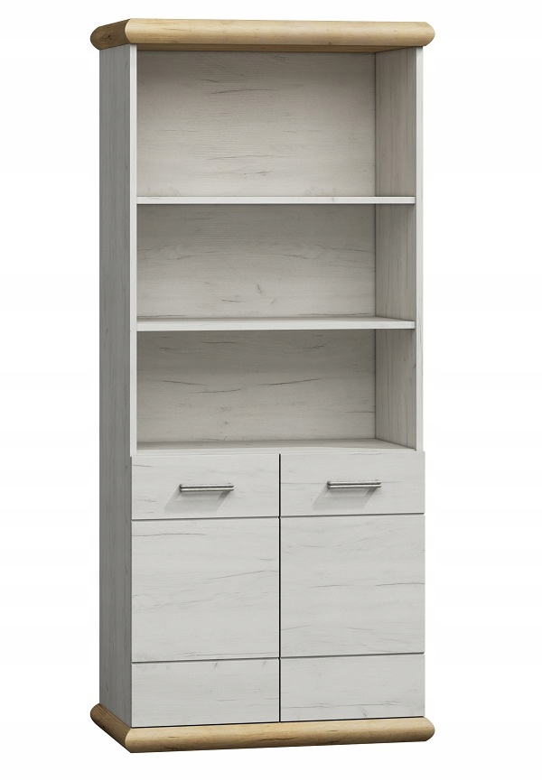 K5 KORA REGAŁ BIBLIOTECZKA Z DRZWICZKAMI kraft 87