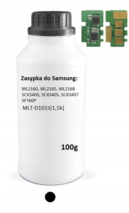 Zasypka+chip Samsung ML2160 SCX3400 MLT-D101S 100g