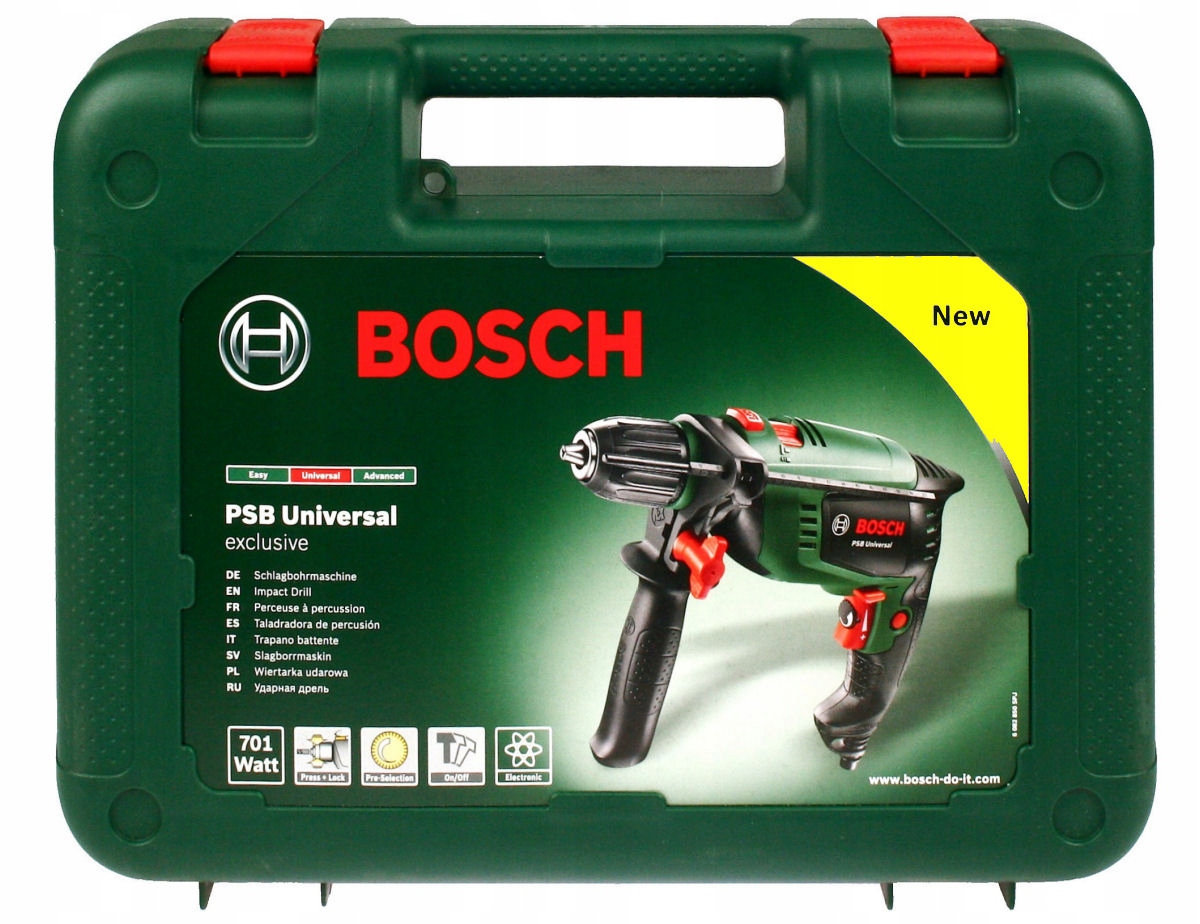 WIERTARKA 701W UNIVERSALIMPACT 700 BOSCH + WALIZKA Typ uchwytu samozaciskowy
