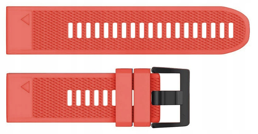 CZERWONY Pasek do Garmin Epix 2 Slate Steel Marka Tech-Band