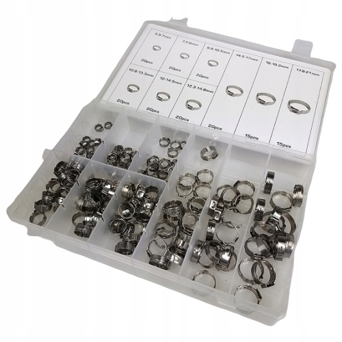 A TC016 ZESTAW OPASEK ZACISKOWYCH Z JEDNYM UCHEM Weight with packaging 0 6 kg