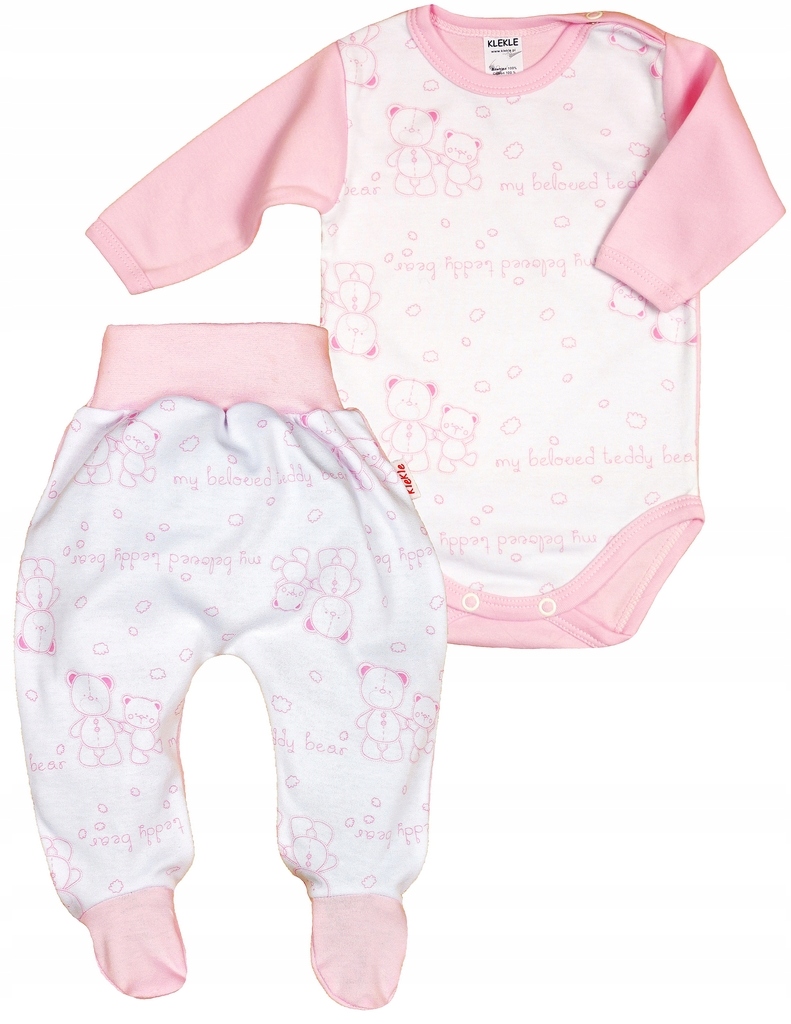 

Komplet Body DŁUGIrękaw +półśpioch 68 Klekle
