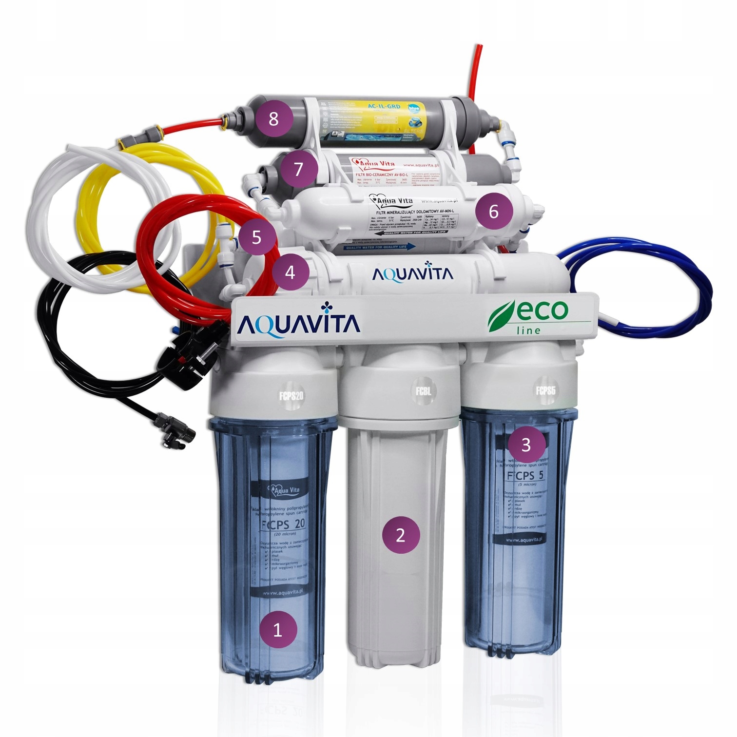 OSMOZA FILTR WODY RO8 AV JONIZATOR STRUKTURYZATOR! Stan opakowania oryginalne