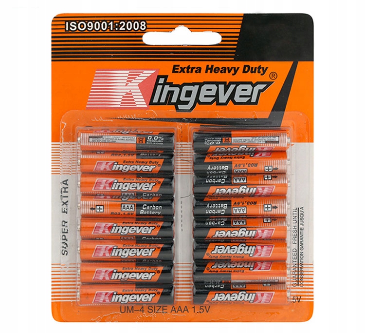 

Baterie Carbonowe R3 1.5V Aaa Zestaw 16sztuk