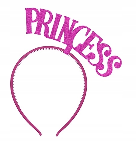 

Opaska Princess Różowa Brokatowa Wieczór Panieński