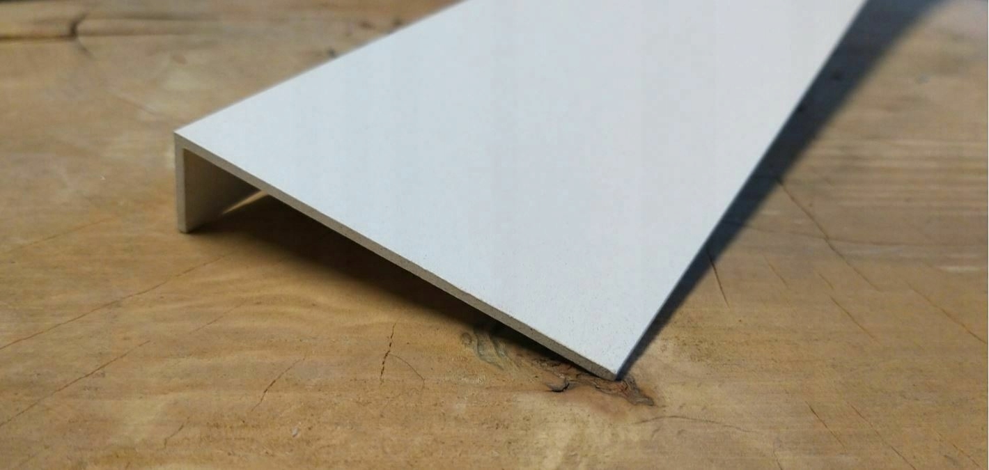 Hliníkový úhelník Bílý Mat 180 mm x 50 mm x 3 mm