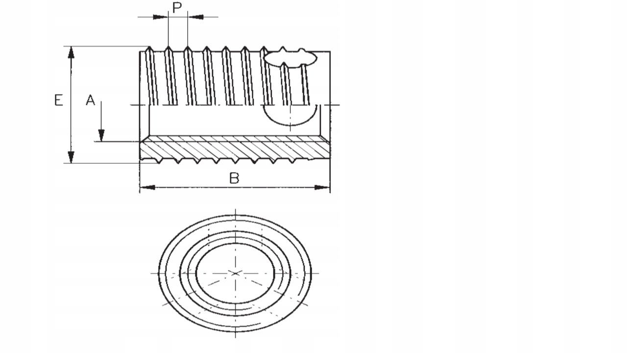 Tulejki zerwany napraw gwint M6 x 1,0 12mm tulejka Kod producenta FELL06