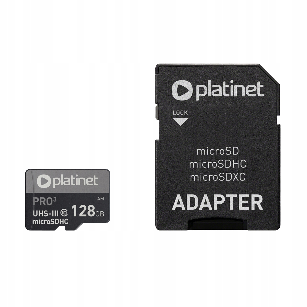 Paměťová karta Micro SDxc adaptér 128GB class10 Uiii A1 90MB/s Platinet Pm