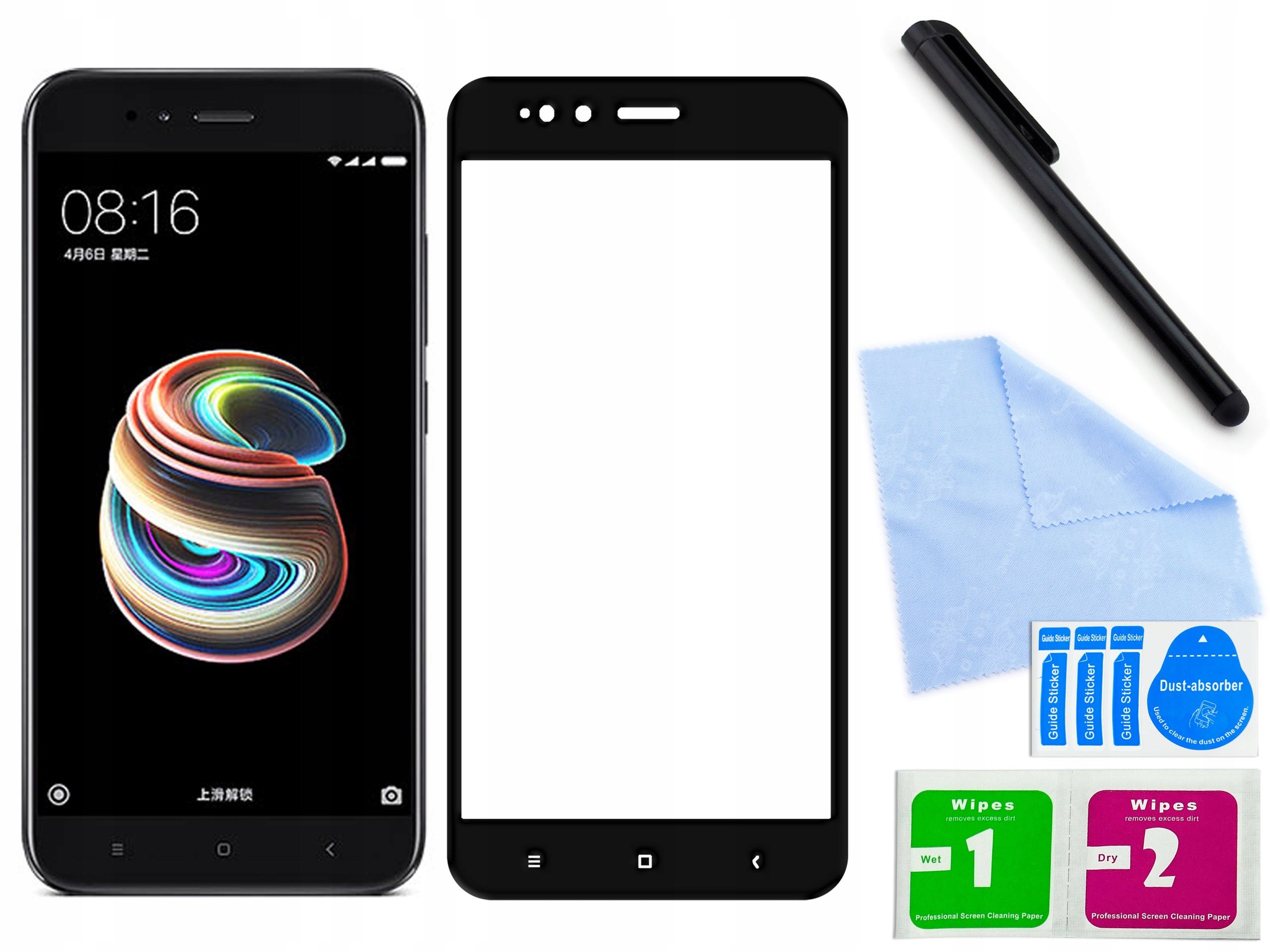 

Szkło 3D 9H hartowane do Xiaomi Mi 5X Czarne