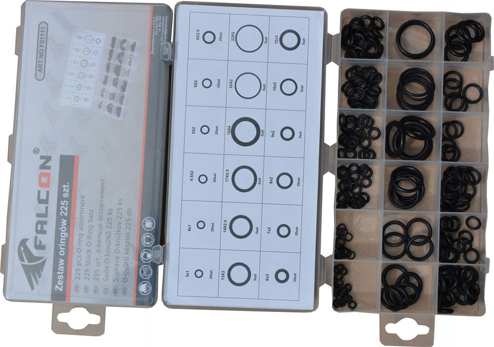 ORINGI USZCZELKI ZESTAW OLEJOODPORNE 225 SZTUK EAN (GTIN) 5903949700251