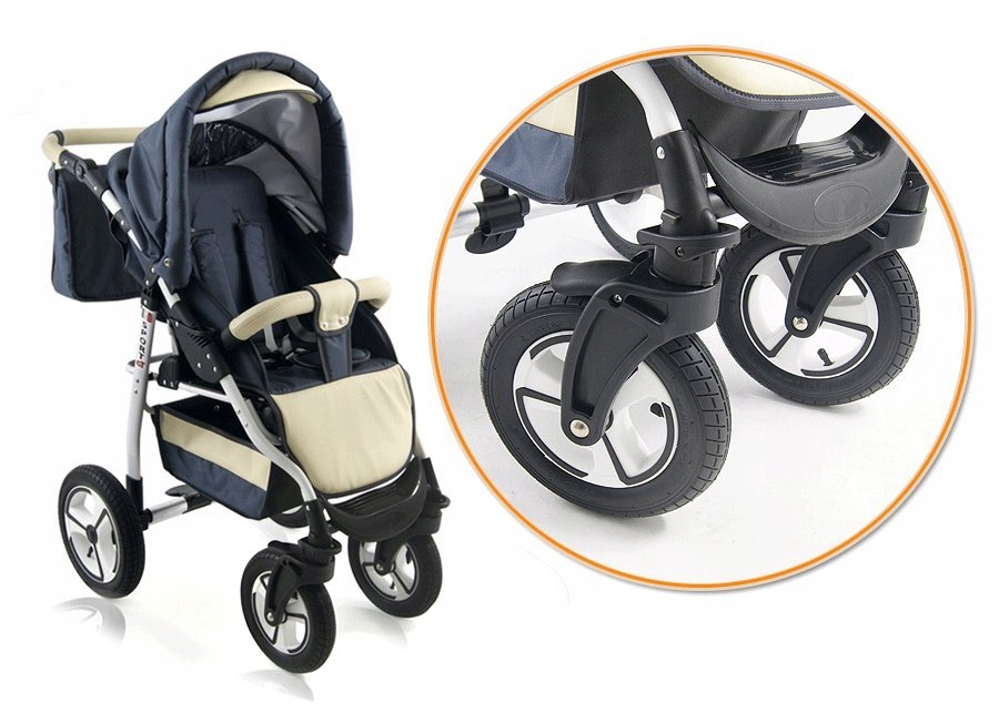 Nowy wózek spacerowy SPORT ,pokrowiec, torebka Rodzaj kół Pompowane