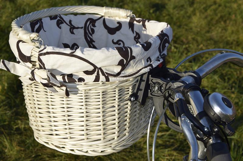 KOSZYK NA ROWER wiklinowy na CLICK + wkład 16 WZOR Materiał dominujący inny materiał