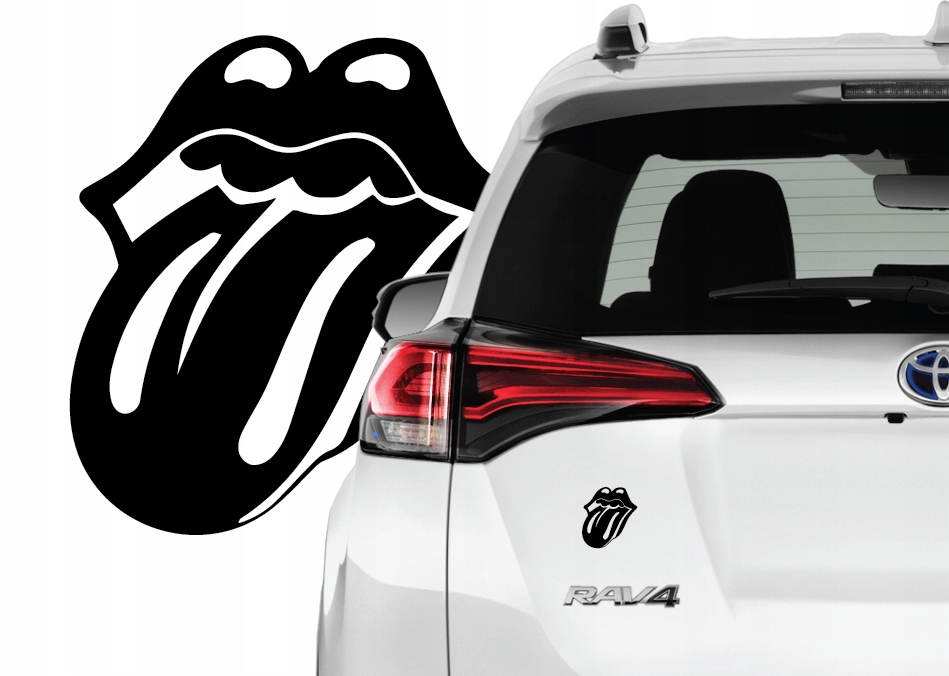 Naklejka na samochód Rolling Stones Język