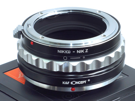 Adapter Nikon (g) też G na Nikon-Z Nikon Z przejściówka Nikkor K&f Concept