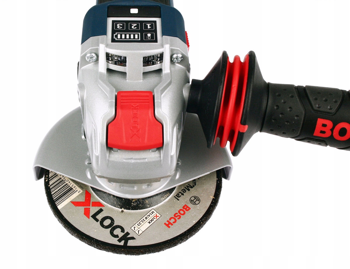 SZLIFIERKA GWX 18V-10 SC BOSCH X-LOCK 2x4,0Ah Maksymalna prędkość obrotowa 9000 RPM