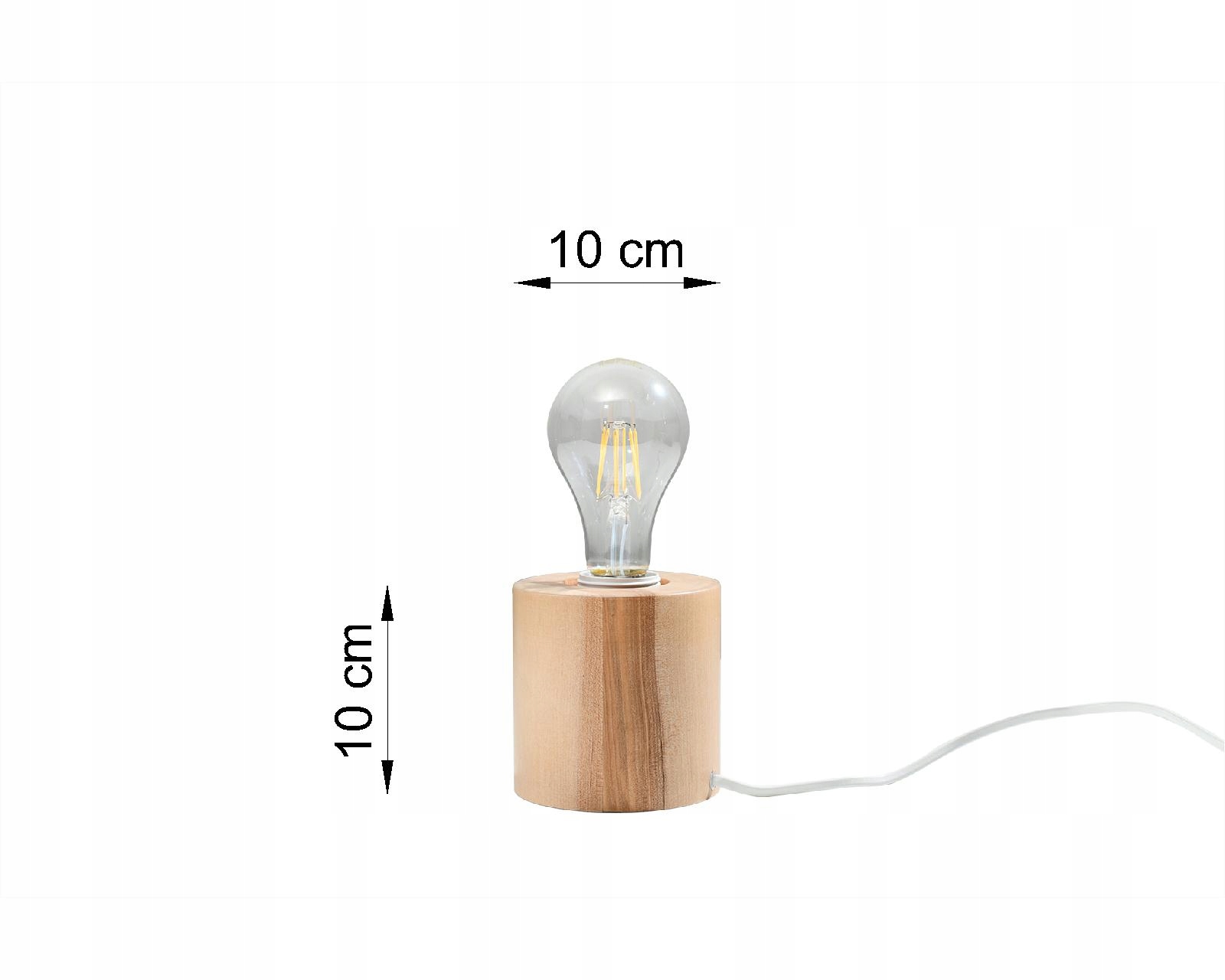Lampa Biurkowa SALGADO Drewno Loft LED E27 SOLLUX Marka Sollux Lighting
