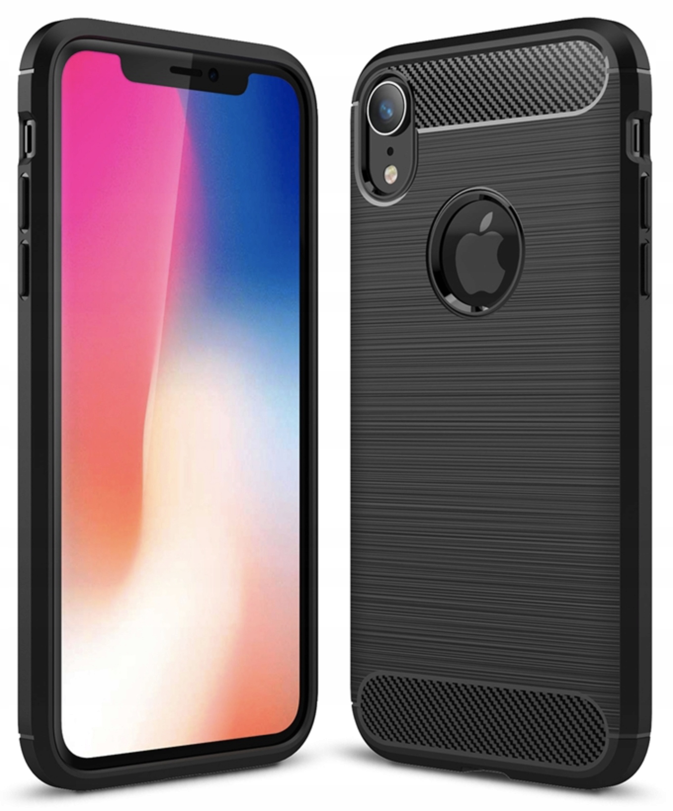 

Etui obudowa pancerna Carbon do iPhone Xr