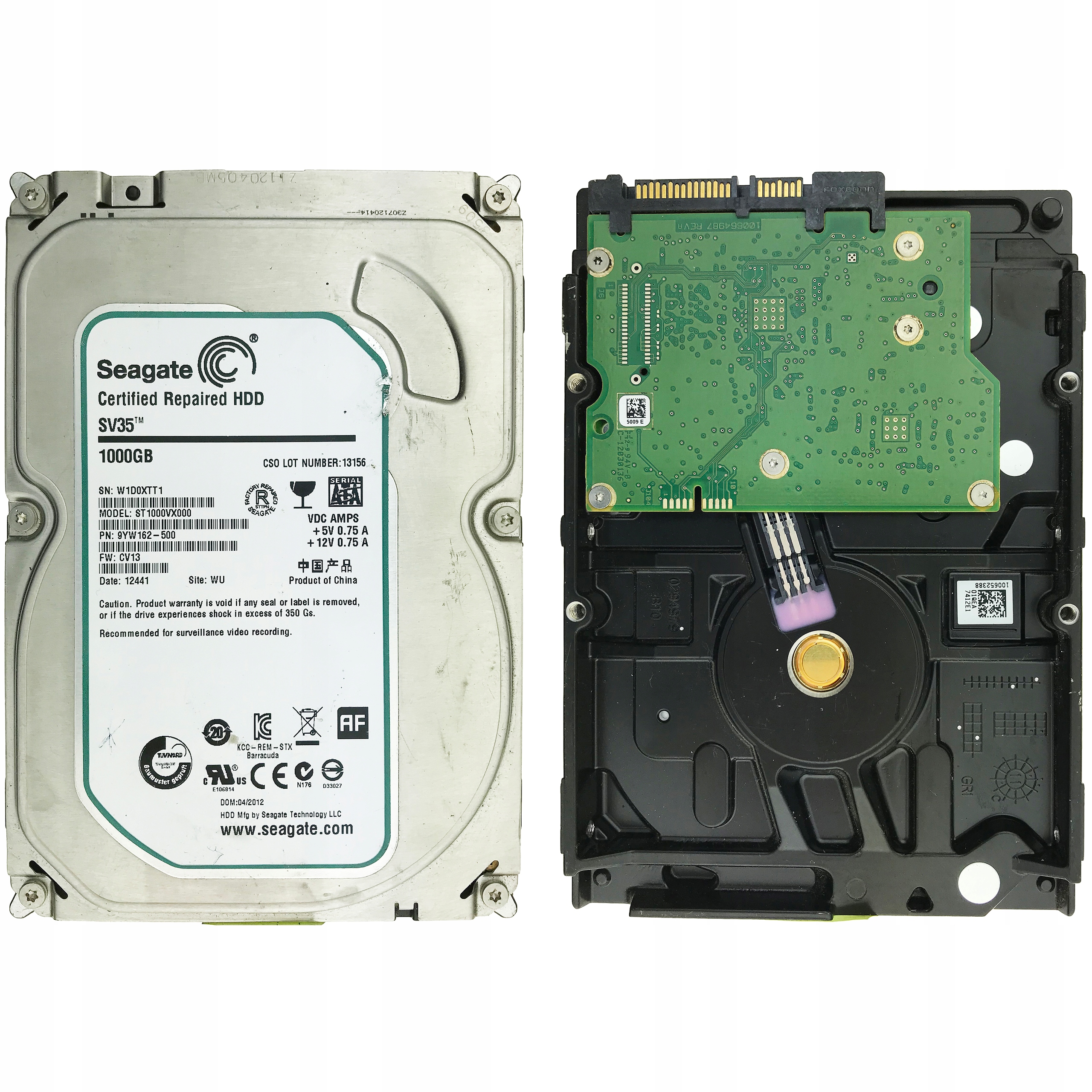 SeagateデスクトップHDD Surveillance HDD 1tb qqffhab Amazon.co.jp: Seagate デスクトップHDD 監視HDD 1TB : Computers