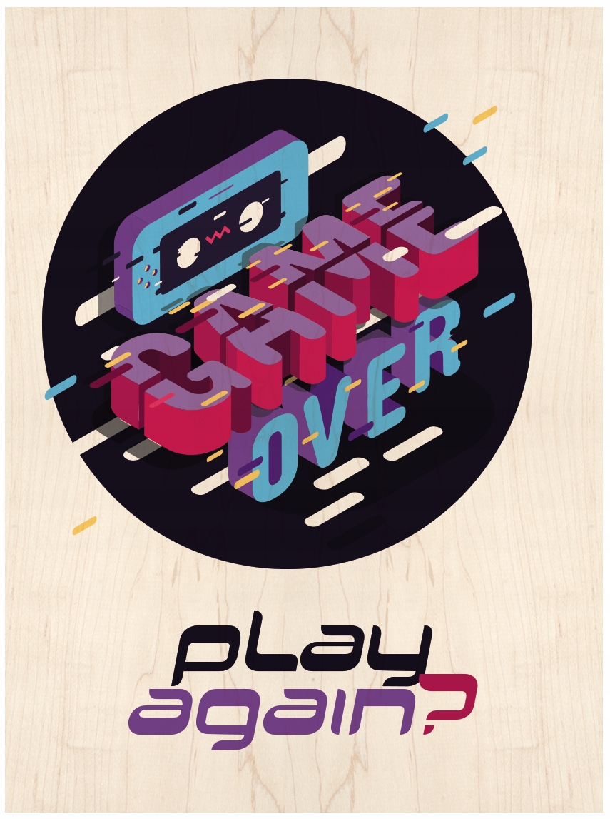 

Obraz dla gracza Play Again gaming idealny Prezent