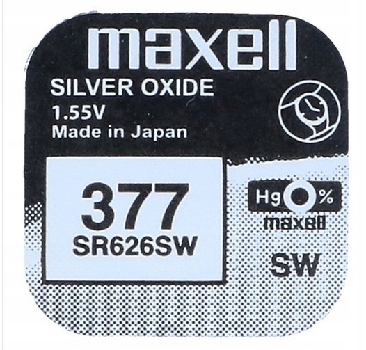 

Bateria srebrowa Maxell SR626SW SR377