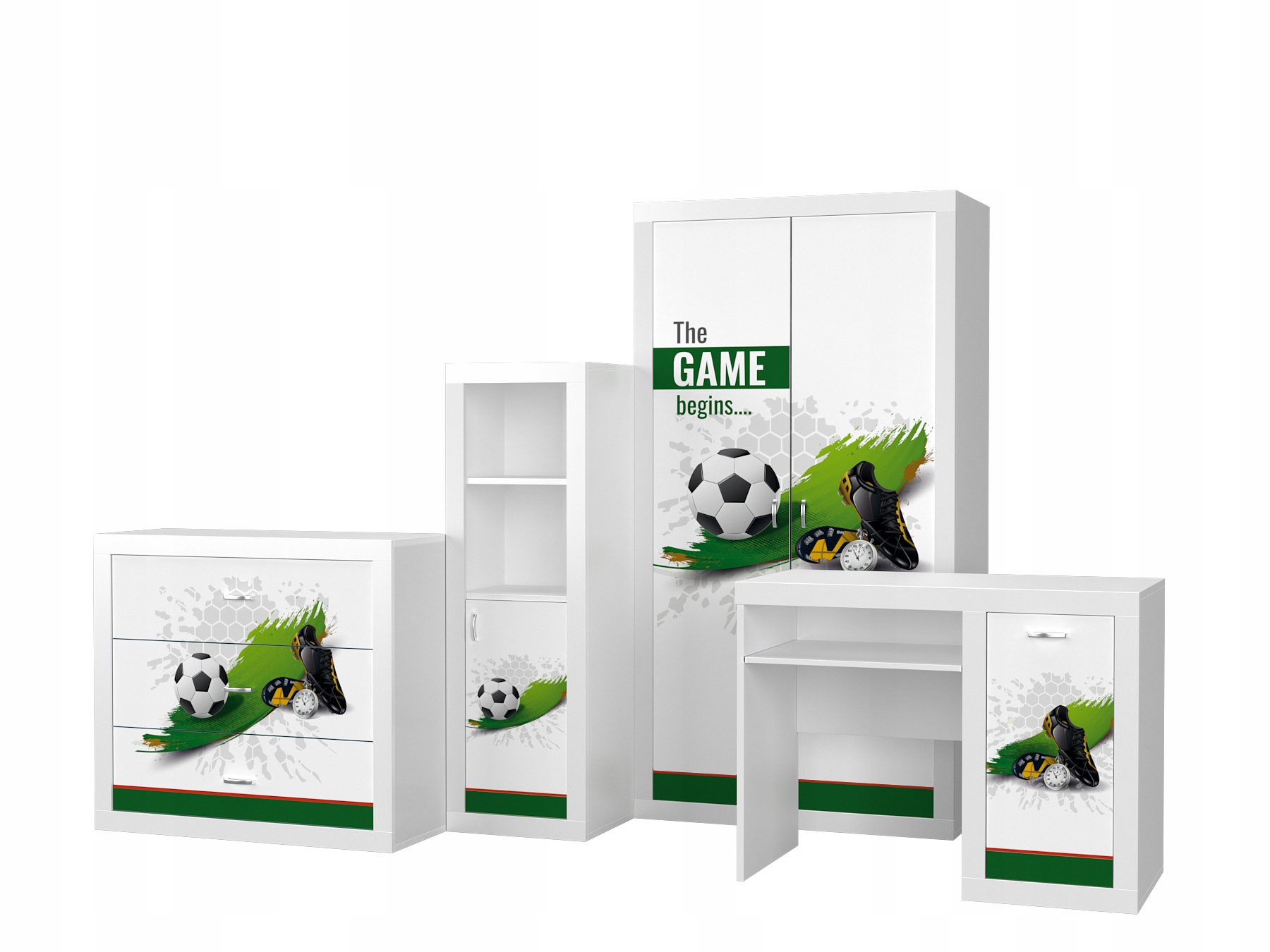 Zestaw mebli Filip z grafiką-FOOTBAL Wykończenie matowe