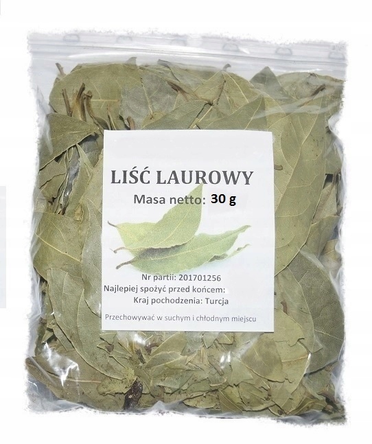LIŚĆ LAUROWY 30g CAŁE LIŚCIE