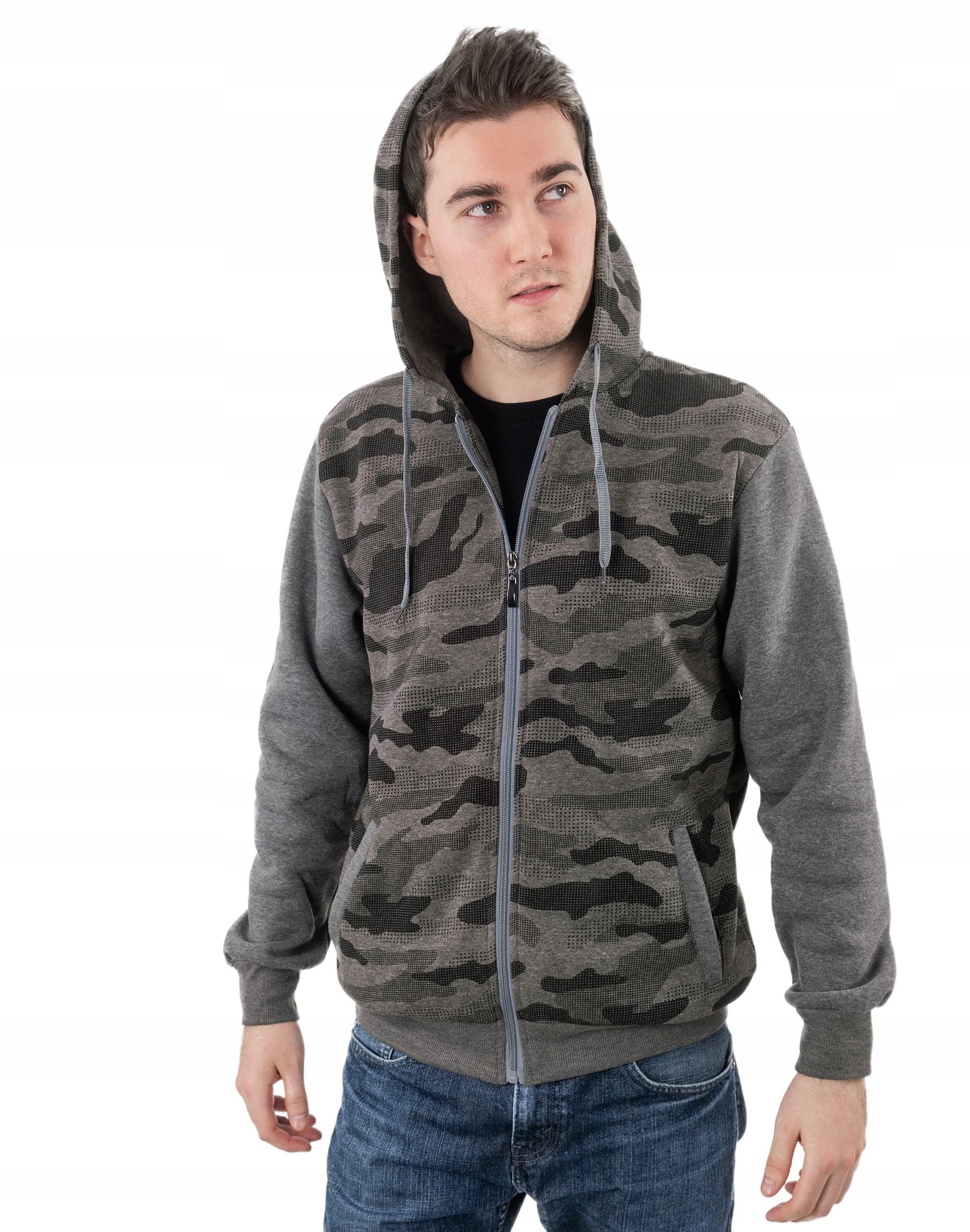 

Bluza Męska Moro Rozsuwana z Kapturem 2320-01 r L