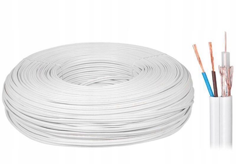 

Kabel Do Monitoringu Cctv RG-59+2x0.5 Z Zasilaniem