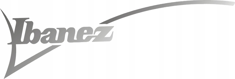 IBANEZ V SREBNA naklejka na gitare WZÓR 500-3