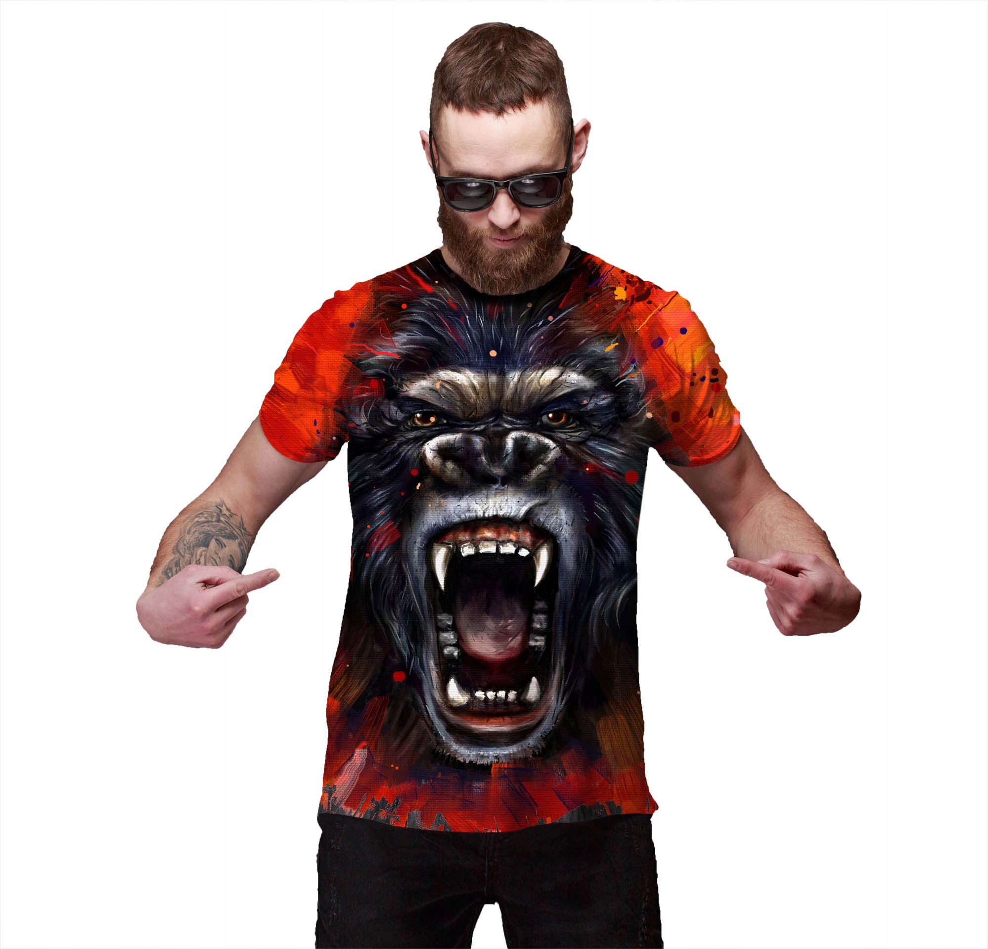 

Koszulka Full Print T-shirt Gorillo XL Fitness