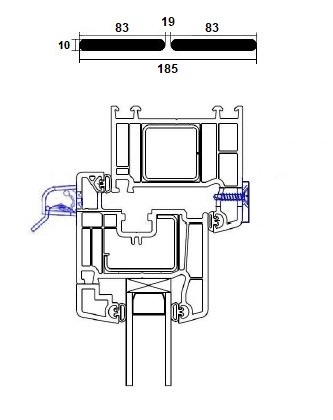 Nawiewniki ciśnieniowe do okna okien okienne Kod producenta SLIMLINE 2000 BIAŁY + SIATKA