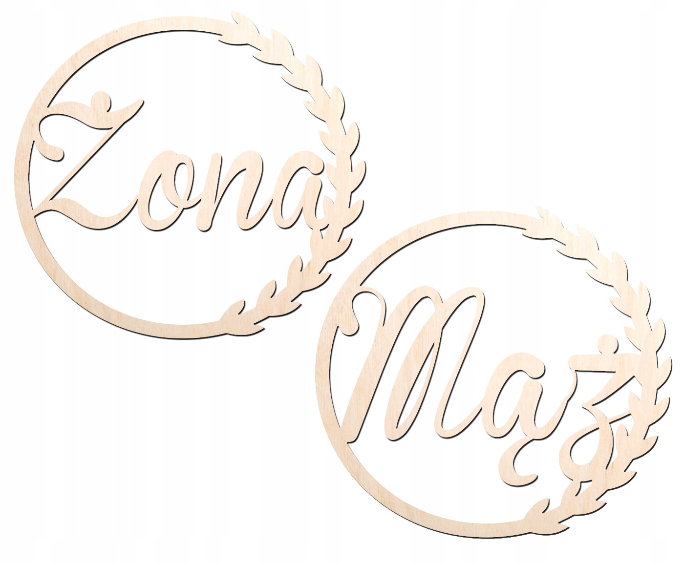 Koło Mąż Żona wianek na ściankę Wesele Ślub