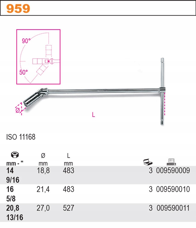 KL NASADOWY DO ŚWIEC Z PRZEG 16MM BETA 959/16 Kod producenta 959/16