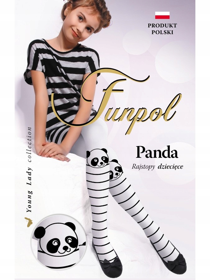 

Rajstopy microfibra 3D panda 146-152 50 den