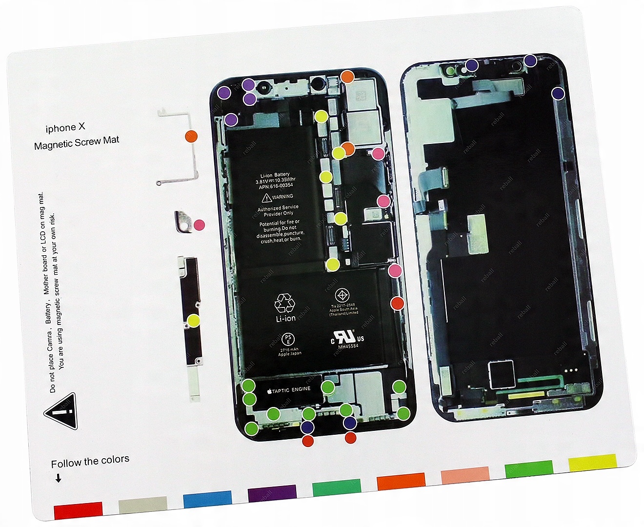 

Mata Magnetyczna Serwisowa Na Śrubki iPHONE X