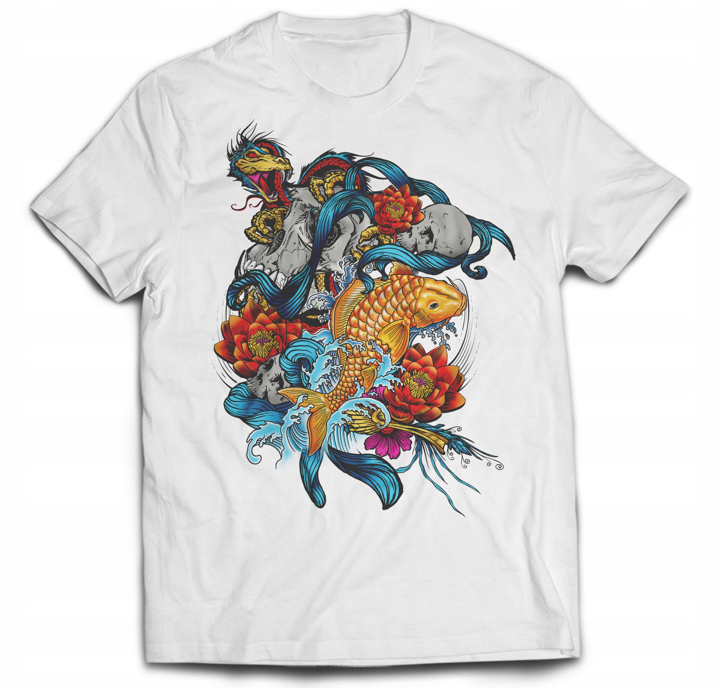 

Ryba Koi Fish Japan Japonia Manga Anime Dragon 4XL