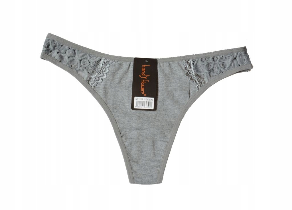 

stringi z koronką L/XL nr 703 szare