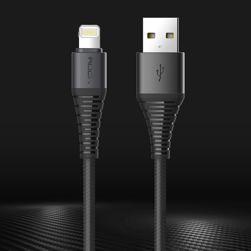 

Super mocny kabel Rock iPhone Se 5 6 7 8 Xs Kevlar