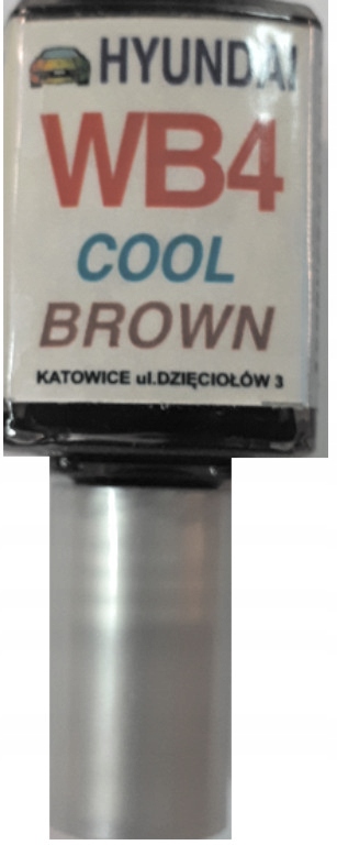 Zaprawka lakier do rys 10ml KIA HYUNDAI WB4 COOL BROWN