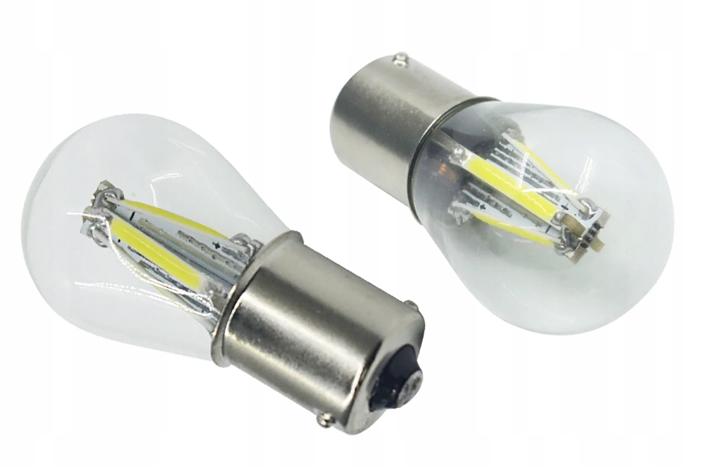 Светодиодная лампа 4 COB нить P21W R5W BA15S 12V 24V part number 4X COB светодиодная нить