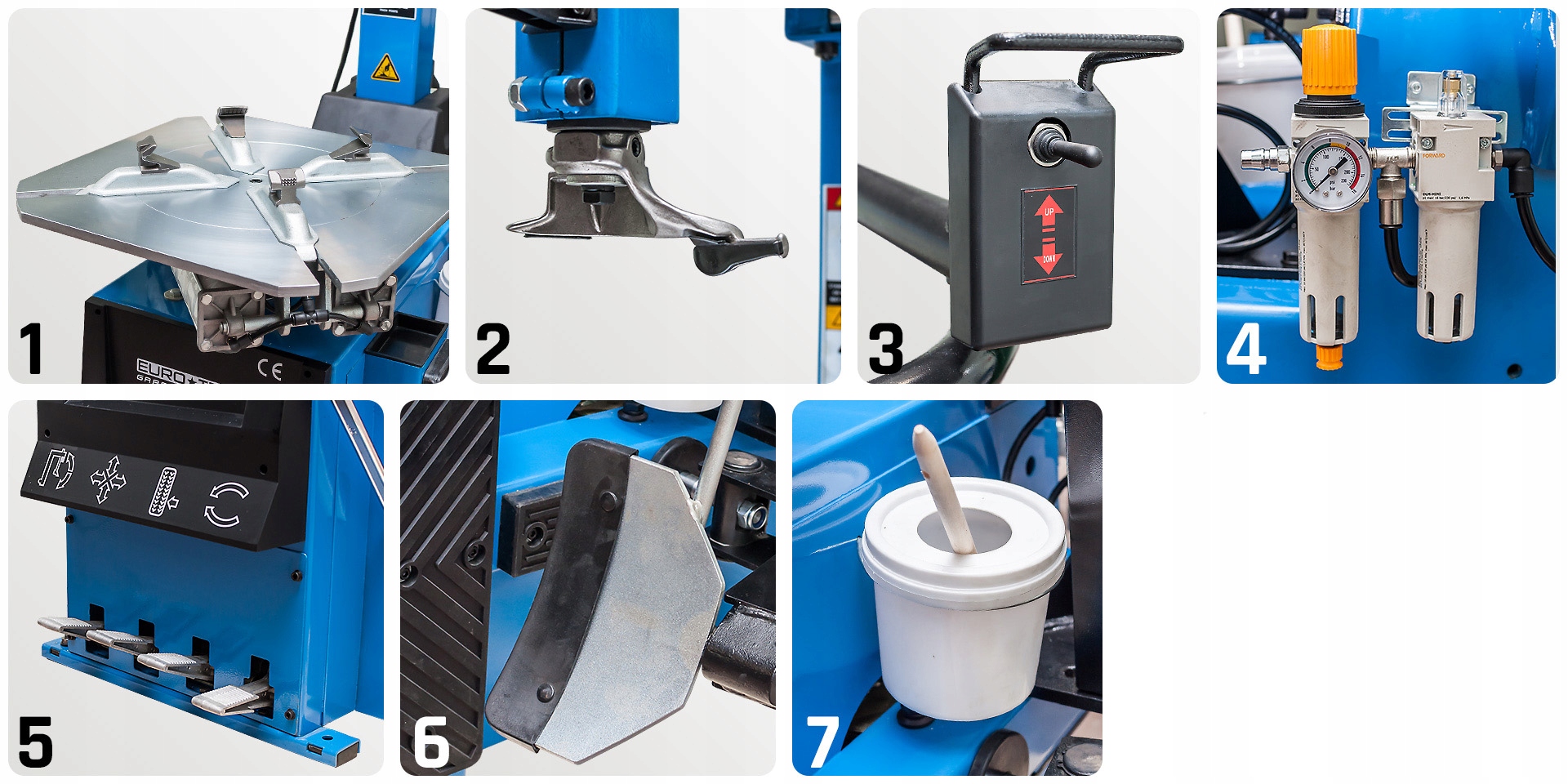 Montazownica do kol opon Euro Trade LT 900 Weight with packaging 200 kg