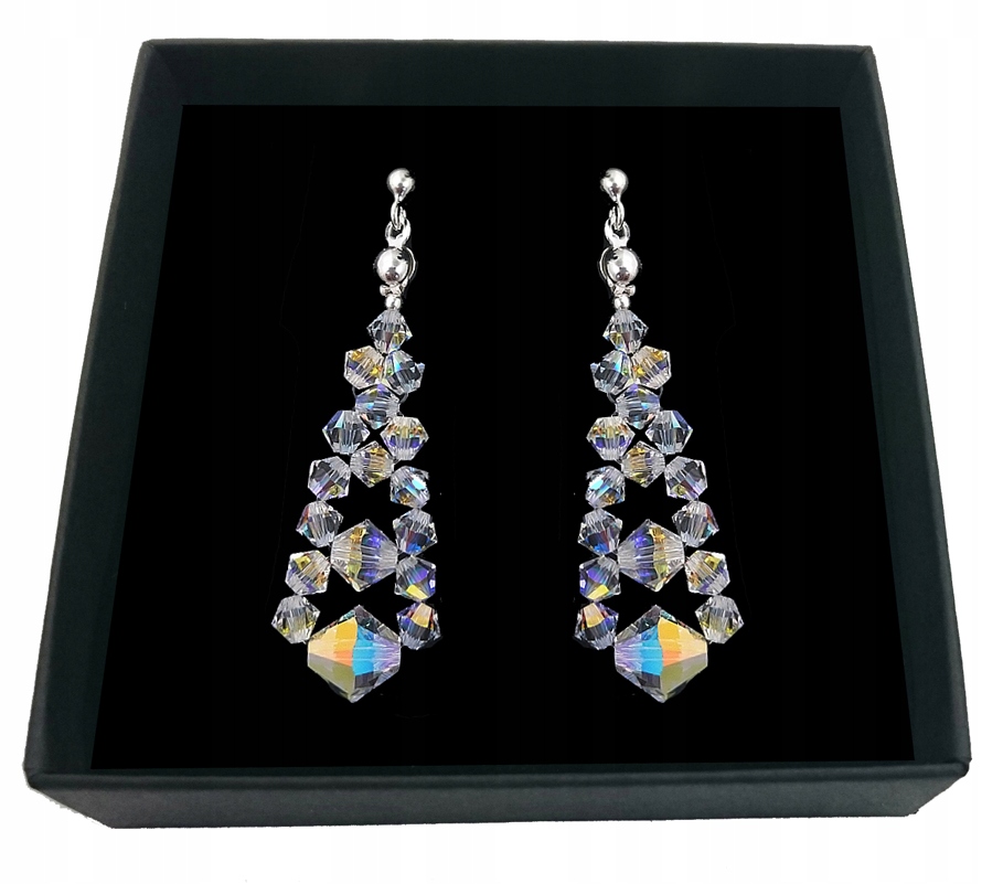 

Kolczyki z kryształów opalizujących Swarovski 572
